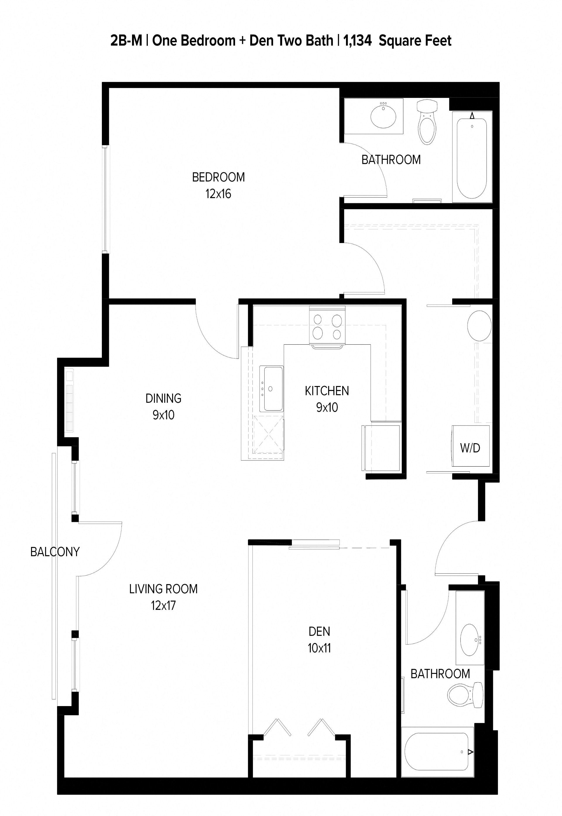 Harbor Sky 2x2 H Floor Plan